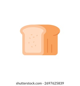 Bread vector icon. Food and beverage icon flat style. perfect use for logo, presentation, website, and more. modern icon design color style
