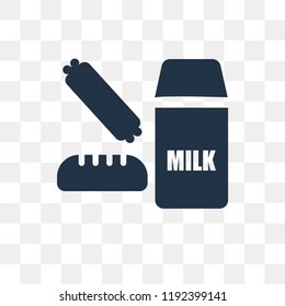 Bread vector icon isolated on transparent background, Bread transparency concept can be used web and mobile