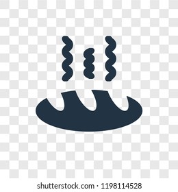 Bread vector icon isolated on transparent background, Bread transparency logo concept