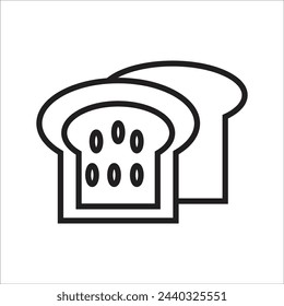 bread vector icon line new template