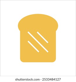 modelo de linha de ícone do bread vetor