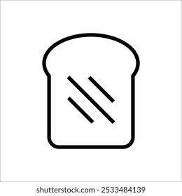 bread vector icon line template