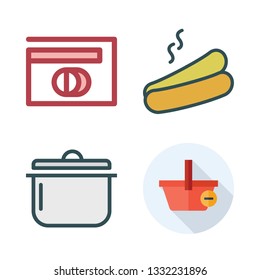bread vector icon set