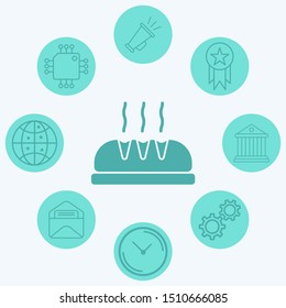 Bread vector icon sign symbol