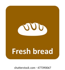 Bread vector icon for web and print