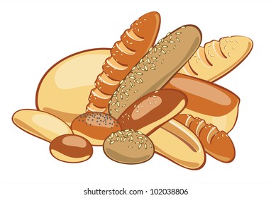 Bread. Vector illustration