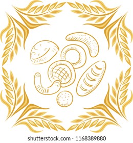 Bread. Vector illustration