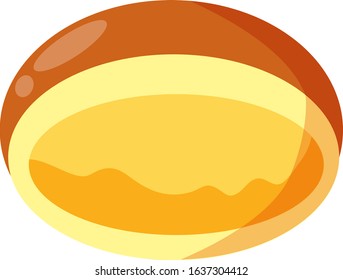 Bread vector illustration .　Cream bread