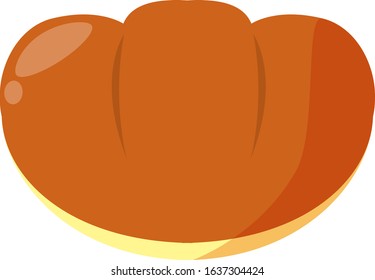 Bread vector illustration .　Cream bread