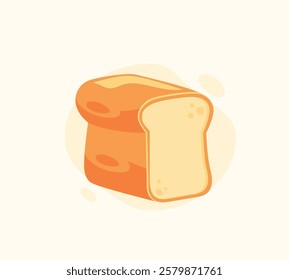 Bread vector illustration. Delicious toast. Bakery elements.