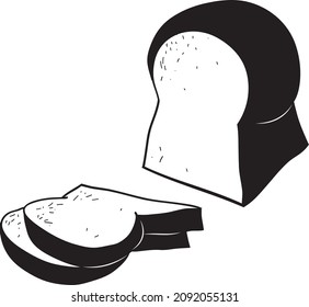 bread vector illustration isolated on white background. icon eps10