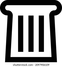 bread vector illustration isolated on a transparent background. stroke vector icons for concept or web graphics.