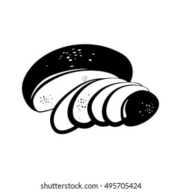 Bread vector illustration. isolated on white background