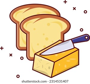 bread Vector illustration on a transparent background. Premium quality symmbols. Vector line flat icons for concept and graphic design.