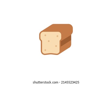 Bread Vector Isolated Emoticon. Bread Icon