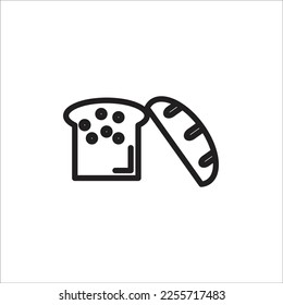 bread vector line new icon