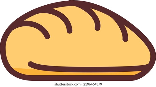 bread vector on white background. isolated Vector icon