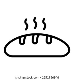 bread vector outline icon. Modern thin line symbols. Collection of traditional elements.