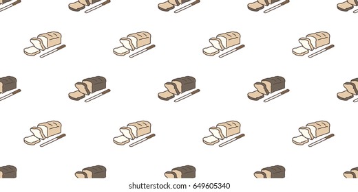 Bread Vector Seamless Pattern white