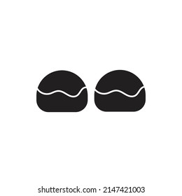 silueta de vector de pan para icono de símbolo del sitio web
