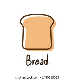 Bread vector. bread symbol. Bread toast for sandwich. Toast icon vector.