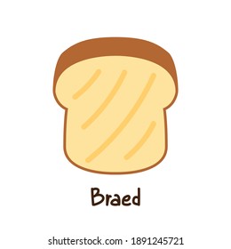 Bread vector. bread symbol. wallpaper. free space for text. bread logo design.
