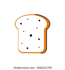 Bread vector. bread symbol. wallpaper. free space for text. bread logo design.
