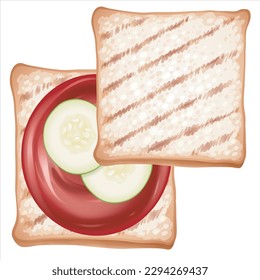 Bread vector. bread symbol. wallpaper. free space for text. bread logo design. Bread toast for sandwich.