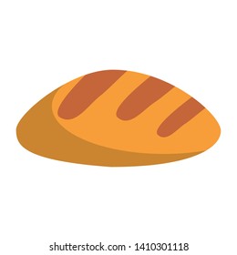 Bread wheat food cartoon isolated vector illustration graphic design