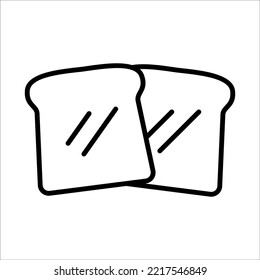 Bread, Wheat Bread Icon Logo Design Vector Template Illustration Sign And Symbol