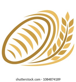 Bread and wheat. Vector illustration