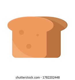 bread whole grain menu bakery food product vector illustration flat style icon