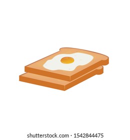 Bread and yolk sliced and testy minimal