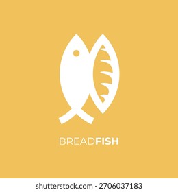 ilustração logotipo breadfish em combinação sofisticada