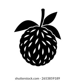Ilustración de Arte vectorial de silueta de diseño limpio mínimo de Breadfruit