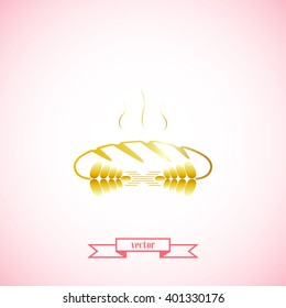 bread,loaf and wheat, vector illustration