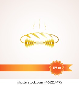 bread,loaf and wheat, , vector illustration