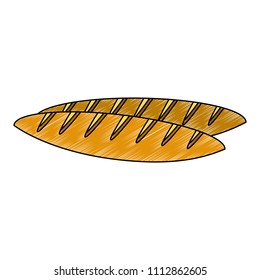 Breads bakery food scribble