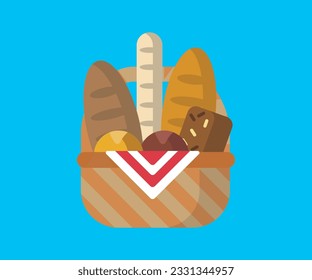 breads breakfast vector icon design