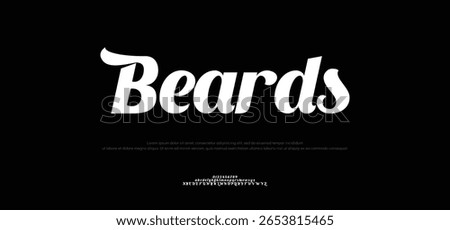 Breads Elegant modern alphabet letters font logo. Typography luxury minimal lettering fonts decorative wedding vintage retro logos. vector illustration