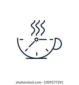 Break concept. Vector icon isolated on white background.