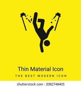 Break Dance minimal bright yellow material icon