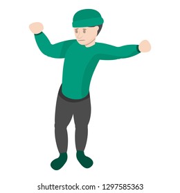 Break dance move icon. Cartoon of break dance move vector icon for web design isolated on white background