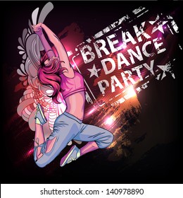 Break Dance Party Poster