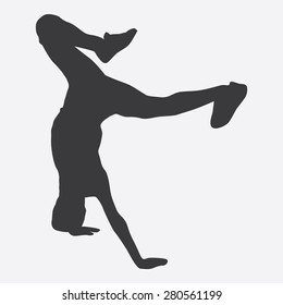 Break Dance Silhouette