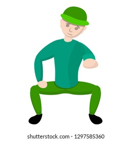 Break dance spider move icon. Cartoon of break dance spider move vector icon for web design isolated on white background