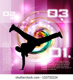 Break dancers collection vector