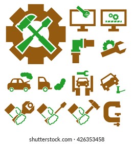 break down, fix icon set
