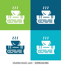 Juego mínimo de iconos de cuatro colores