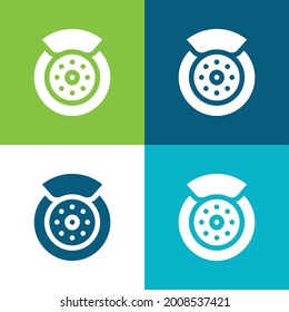 Juego mínimo de iconos de cuatro colores